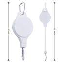 3PCS Black Retractable Hanging Basket Pulley System & 3PCS Heavy Duty Stainless Steel S-Hooks Combo - Garden Plant Hanger(Max Load 5KG)