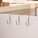 3PCS Black Retractable Hanging Basket Pulley System & 3PCS Heavy Duty Stainless Steel S-Hooks Combo - Garden Plant Hanger(Max Load 5KG)