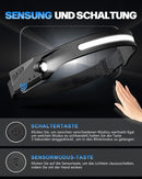 Adjustable High-Lumen Rechargeable COB LED Headlamp - 230° Wide Beam Head Torch with Wave Sensor for Camping, Hiking & Fishing