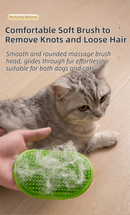 3-Pack Green Multi-Functional Adjustable Silicone TPR Pet Grooming Massage Brush - for De-Shedding, and Furniture Scratching