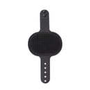 3-Pack Black Multi-Functional Adjustable Silicone TPR Pet Grooming Massage Brush - for De-Shedding, and Furniture Scratching