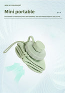 Green Portable Food Grade Silicone Collapsible Sports Water Bottle 600ML - Folding down 80% , Low High Temperature Resistant