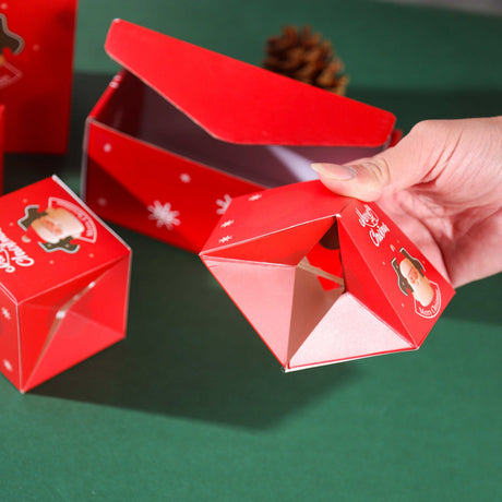 Blue Pop-Up Jumping Gift Box Set (10 Bouncing Boxes) - Christmas / Valentine's Day Creative Surprise Gift Kit for Cash & Tiny Gift