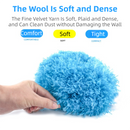 2-Pack Blue Telescopic Electrostatic Duster with 360° Hollow Ring Design - Fan Blade Cleaner, High Reach Dust Removal, Multi-Purpose