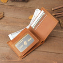 Premium To My Son Embossed Genuine Cowhide Leather Wallet - RFID Blocking, Parents Gift for Son (VE12104 Design)