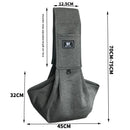 Dark Grey Adjustable Pet Carrier Sling Bag - Comfortable Wide Shoulder Strap Crossbody Tote for Cats and Small Dogs (Up to 13 lbs)