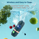 Green Wireless Capsule Fruit and Vegetable Purifier(16x5.4CM) - Portable Food Disinfection & Sterilization Cleaner, 99.9% Bacteria Removal