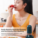 Green Wireless Capsule Fruit and Vegetable Purifier(16x5.4CM) - Portable Food Disinfection & Sterilization Cleaner, 99.9% Bacteria Removal