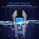 Blue Professional 3-in-1 Waterproof Bicycle Headlight with Integrated Speedometer & Horn - High-Lumen Night Riding Safety Lamp, USB Rechargeable Bike Computer