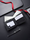 Light Brown Men's Ultra-Thin PU Leather Wallet - Compact & Stylish Bi-fold Purse with Multiple Card Slots