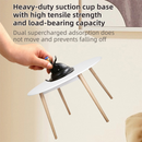 Interactive Self-Play Cat Wand with Suction Base - Automatic Bouncing Teaser Including Bell & 3 Bird Attachments(Red)