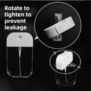 3-Pack Ultra-Slim 50ml Card-Style Travel Spray Bottle with Blue Silicone Sleeve - Portable ABS/PETG Refillable Hydration Sprayer