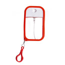 3-Pack Ultra-Slim 50ml Card-Style Travel Spray Bottle with Red Silicone Sleeve - Portable ABS/PETG Refillable Hydration Sprayer