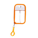 3-Pack Ultra-Slim 50ml Card-Style Travel Spray Bottle with Orange Silicone Sleeve - Portable ABS/PETG Refillable Hydration Sprayer