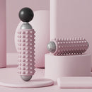 Pink Portable Electric Yoga Massage Roller - Handheld Fitness Recovery Tool, Deep Tissue Muscle Relaxer & Fascia Release Stick