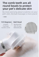 Rose Gold 6-in-1 Pet Grooming Hair Dryer with Noise-Reduction - Lightweight Handheld Blow Dryer & Mist Slicker Brush - 3-Speed Temperature Control, One-Click Deshedding & Painless Massage