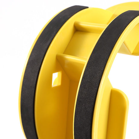 1-Pair Yellow Reinforced Calf Stretcher Slant Board - Professional Non-Slip Achilles Tendon & Hamstring Stretcher for Physical Therapy, Yoga & Fitness