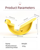 1-Pair Yellow Reinforced Calf Stretcher Slant Board - Professional Non-Slip Achilles Tendon & Hamstring Stretcher for Physical Therapy, Yoga & Fitness
