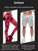 Black 50KG High-Resistance Kegel Trainer With Smart Counter & Leg Straps - Muscle & Thigh Slimming Equipment with Jump Rope & 2 Handles Attachment