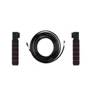 Black 50KG High-Resistance Kegel Trainer With Smart Counter & Leg Straps - Muscle & Thigh Slimming Equipment with Jump Rope & 2 Handles Attachment