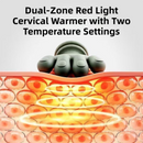 Compact 4D Bionic 10-Fingers Shoulder & Neck Massager - EMS Micro-current & Vibration Neck Reliever with 2-Level Red Light Heat