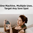 Compact 4D Bionic 10-Fingers Shoulder & Neck Massager - EMS Micro-current & Vibration Neck Reliever with 2-Level Red Light Heat