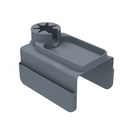 Grey Waterproof Silicone Couch Armrest Cup Holder Tray - Non-Slip & Anti-Spill, Multi-Slot Organizer for Drinks Bottle, Remote, Ipad & snacks