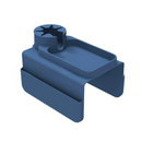 Dark Blue Waterproof Silicone Couch Armrest Cup Holder Tray - Non-Slip & Anti-Spill, Multi-Slot Organizer for Drinks Bottle, Remote, Ipad & snacks