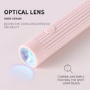 White Mini Handheld LED/UV Manicure Light with Digital Display & Fixed Stand - Portable One-Finger Curing Pen