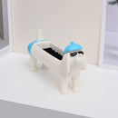 White Resin Dachshund Puppy Ring Earring Tray with Sponge Slots - Unique Dog Lover Gift