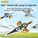 L36 Remote Control Flying Stunt Sword with 360° Flip & One-Key Takeoff - Fully Guarded Propellers and LED Night Lights for Safety & 4-Turbofan High Power Motor (2 Battery Included)