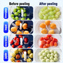 Blue Automatic Grape Peeler Machine - High-Efficiency & Mess-Free, Electric Fruit Skin Remover for Home Fruit-Lover & Commercial Tea Shops