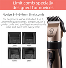 Gold K5 Lightweight Pet Precision Grooming Clipper - USB Rechargable, Low Noise Dog & Cat Hair Trimmer with 5-Level Adjustable Titanium Ceramic Blade & 4*Guide Combs