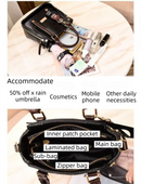 Caramel Trendy Vertical Square PU Leather Moto Crossbody Bag & Tote with 5-Pocket Organized Compartments & Adjustable Strap