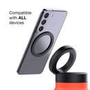 Sliver 24oz Stainless Steel Insulated Water Bottle With 90° Adjustable Vertical/Horizontal Magnetic Phone Holder - Ringo Style Magnetic Lid Sport Flask