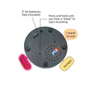 4-Pack Durable Dog-Talking Buttons & Recordable Voice Boxes - Interactive Vibrant Colors Speech Training Toy