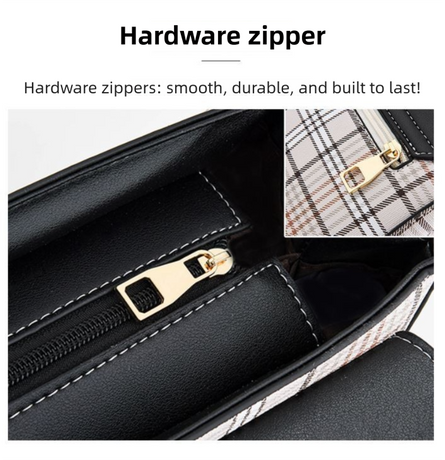 Brown Large Capacity PU Leather Women's Handbag & Shoulder Bag - Elegant Multi-Pocket Commuter Satchel for 12