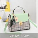 Green Large Capacity PU Leather Women's Handbag & Shoulder Bag - Elegant Multi-Pocket Commuter Satchel for 12" Tablets, Umbrellas & Long Wallets