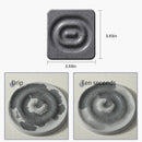 6-Pack Grey Instant Dry Diatomite Square Coaster Tray(10x10CM) - Ultra-Absorbent Bathroom Sink Caddy & Cup Mat