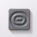 6-Pack Dark Grey Instant Dry Diatomite Square Coaster Tray(10x10CM) - Ultra-Absorbent Bathroom Sink Caddy & Cup Mat