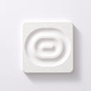 6-Pack White Instant Dry Diatomite Square Coaster Tray(10x10CM) - Ultra-Absorbent Bathroom Sink Caddy & Cup Mat