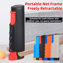 Black Portable Table Tennis Set with 2 Paddles, 3 Balls and Carry Bag - 165cm Retractable Ping Pong Net & Post - Indoor/Outdoor Professional Training Kit