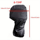 Heavy-Duty Full Marine Engine Coverage for 6-15HP - Waterproof & UV Resistant All-Weather Boat Engine Protector