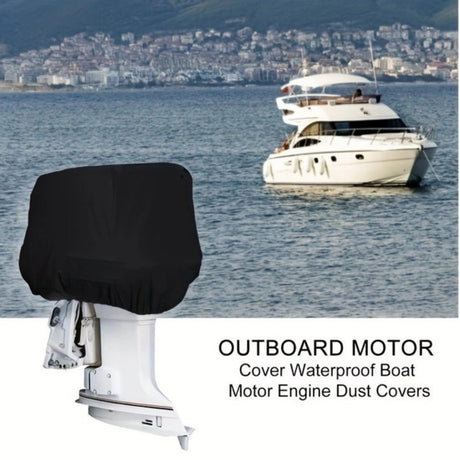 Heavy-Duty Full Marine Engine Coverage for 20-30HP - Waterproof & UV Resistant All-Weather Boat Engine Protector