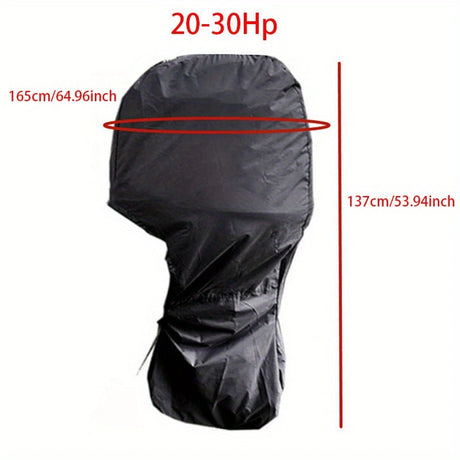 Heavy-Duty Full Marine Engine Coverage for 20-30HP - Waterproof & UV Resistant All-Weather Boat Engine Protector
