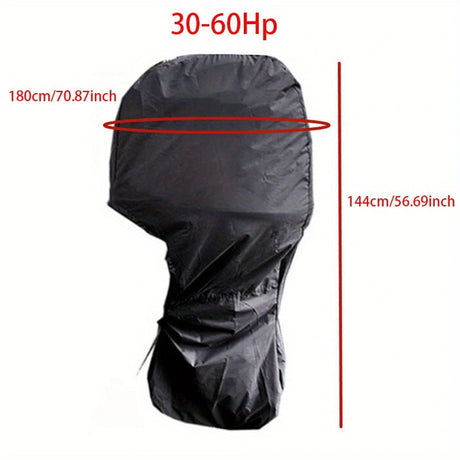 Heavy-Duty Full Marine Engine Coverage for 30-60HP - Waterproof & UV Resistant All-Weather Boat Engine Protector