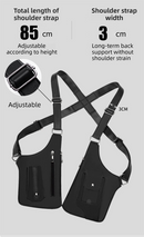 Yellow Multi-functional Expandable Men's Tactical Chest Rig Bag - Waterproof & Lightweight Retro Underarm Pack