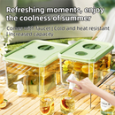 5L Compact Fridge-Ready Cold Drink Dispenser with Spigot, Timer and Infuser Filter - Food-Grade PP & Heat Resistant Fruit Tea Tank