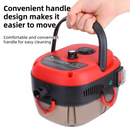 Red Portable High-Pressure Steam Cleaner with 1000ml Tank & 7-Piece Pro Brushes/Spray Nozzle Kit - 131°C High-Temp Deep Cleaning Machine for Kitchen Grease and Home Sanitization