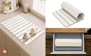 30x40cm Foldable Marble Pattern Kitchen Dish Drainer(Style 4) - Ultra-Absorbent Natural Stone Mat, Fast-Drying & Space-Saving